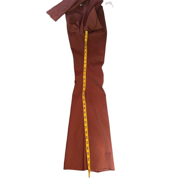 TINSELTOWN -WOMENS BROWN PULL ON FLARE CORDUROY PANTS - HI-RISE SIZE 3 - Picture 7 of 7